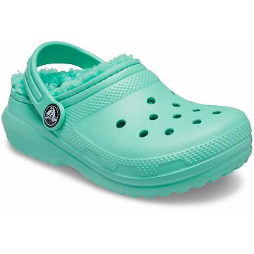 Crocs Klassiska Fodrade Clog Tofflor Tjej Mintgröna | Sverige 1614WNBY